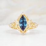 SR17656 Alexandrite Ring - Yellow-Gold