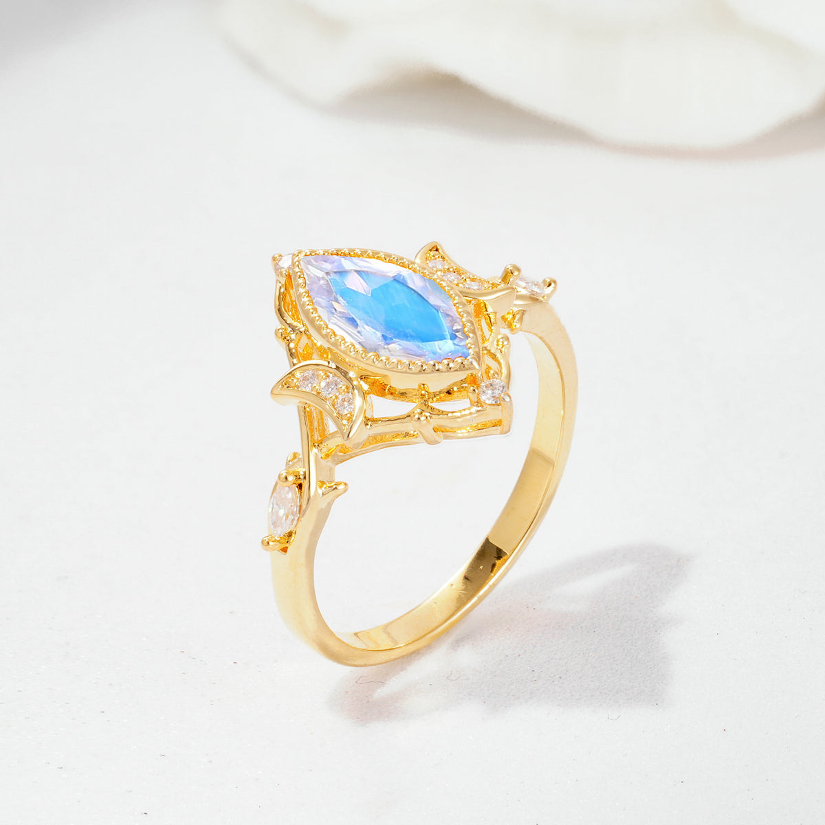 SR17656 Moonstone Ring - Additional view