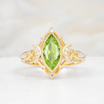 SR17656 Peridot Ring - Yellow-Gold