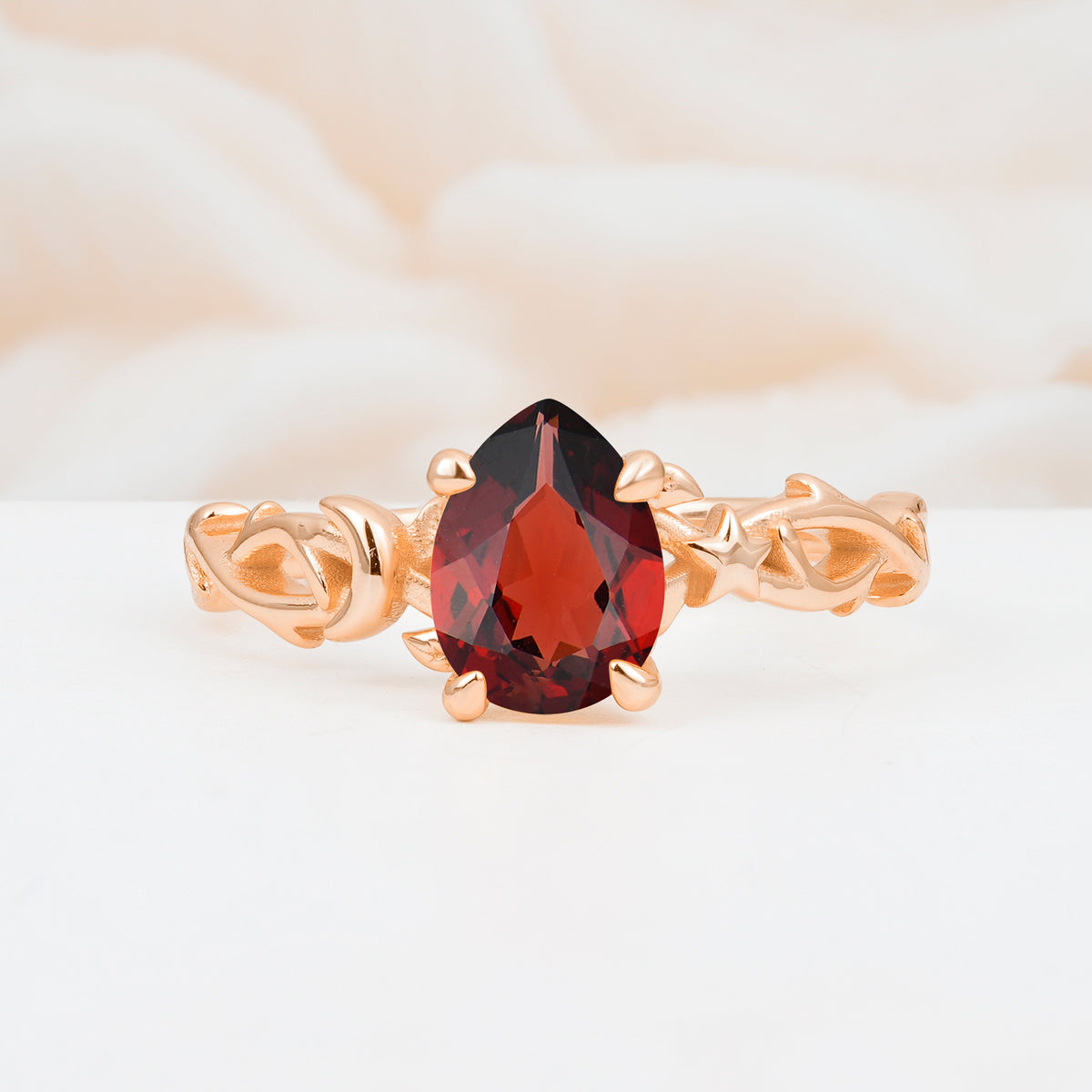 SR17666 Garnet Ring - Additional view