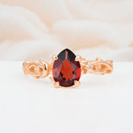 SR17666 Garnet Ring - Additional view