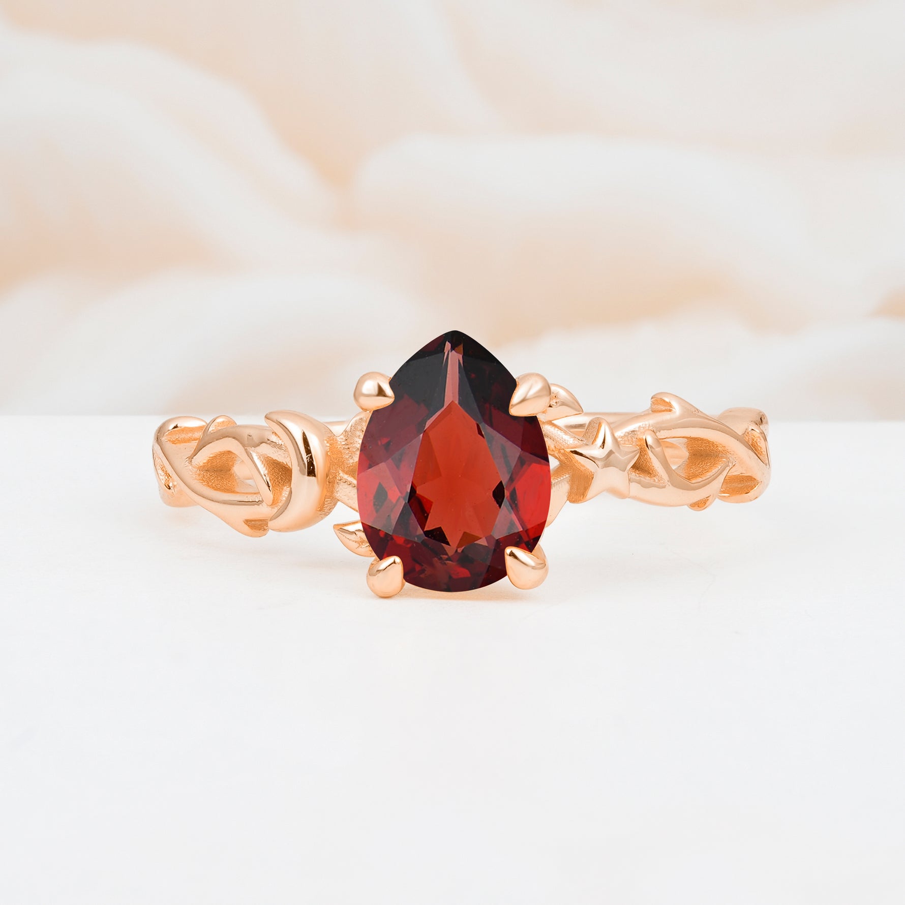 SR17666 Garnet Ring - Additional view