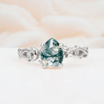 SR17666 Moss Agate Ring - Additional view