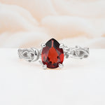 SR17666 Garnet Ring - Additional view