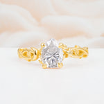 SR17666 Moissanite Ring - Yellow-Gold