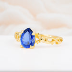 SR17666 Sapphire Ring - White-Gold