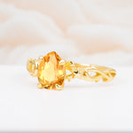 SR17666 Citrine Ring - White-Gold