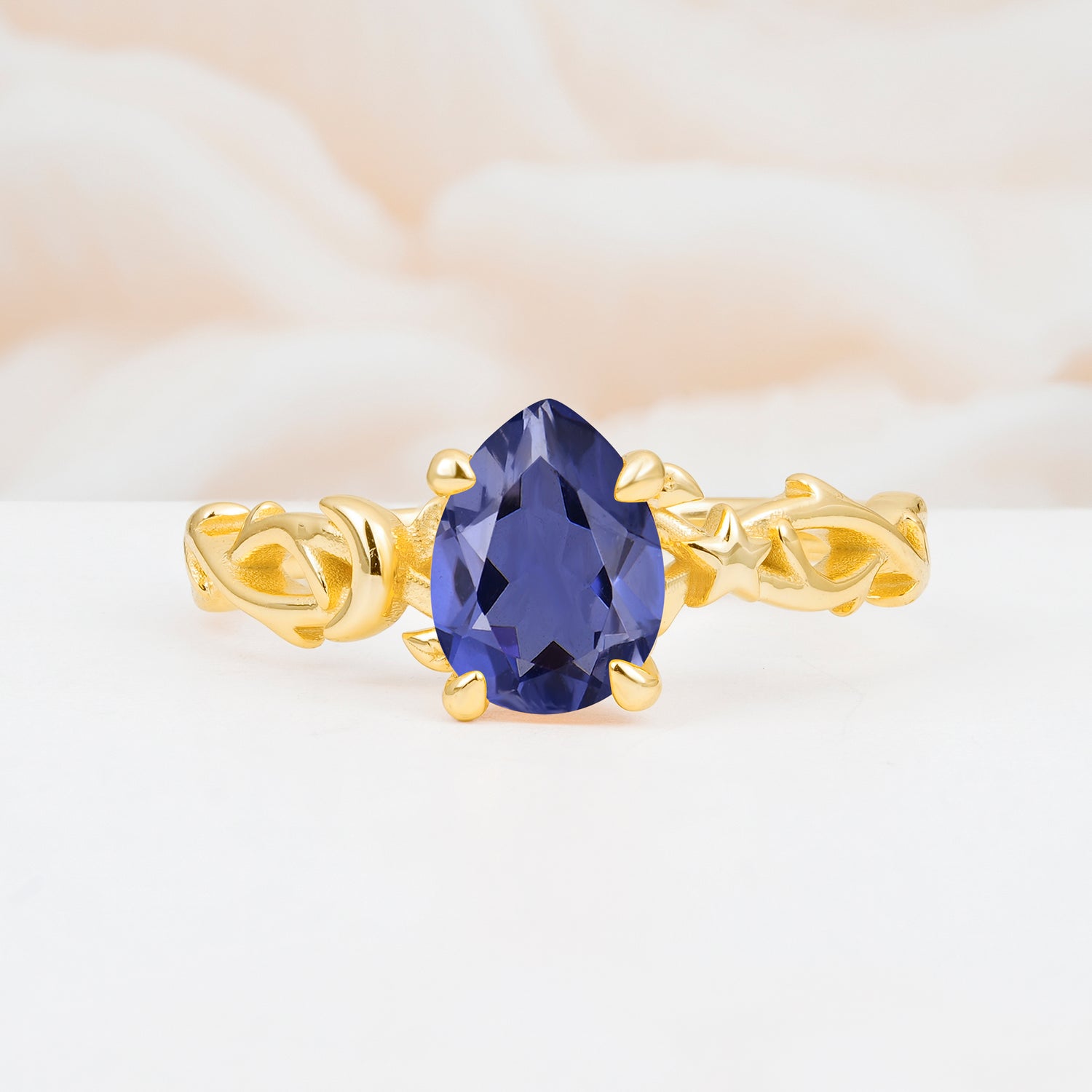 SR17666 Tanzanite Ring - Yellow-Gold