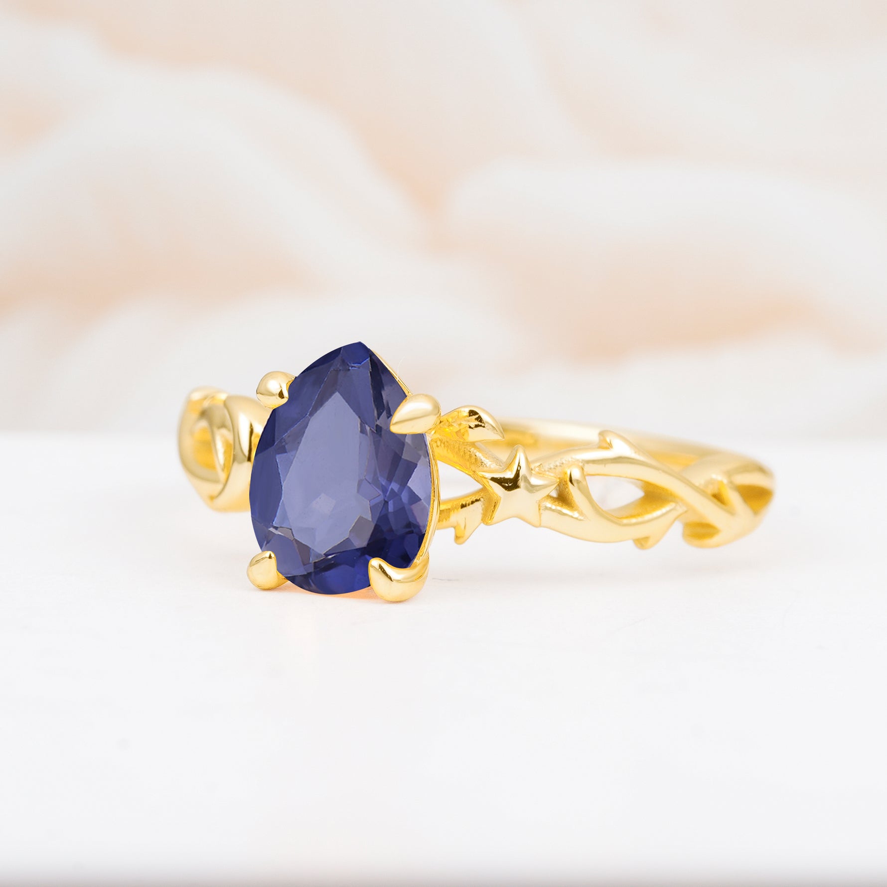 SR17666 Tanzanite Ring - White-Gold