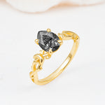 SR17666 Black Rutilated Quartz Ring - Additional view