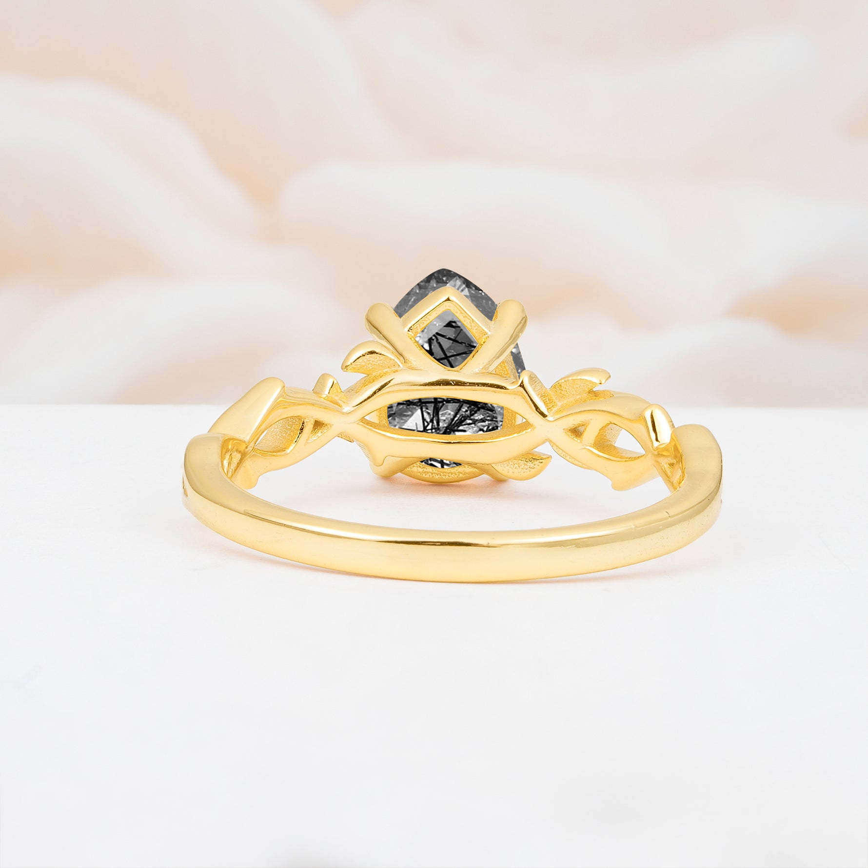 SR17666 Black Rutilated Quartz Ring - Additional view