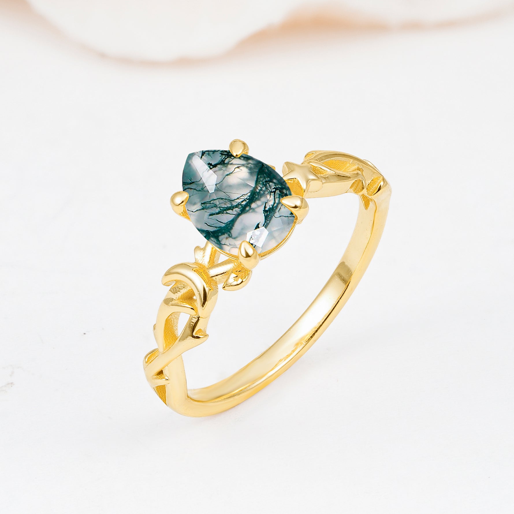SR17666 Moss Agate Ring - Additional view