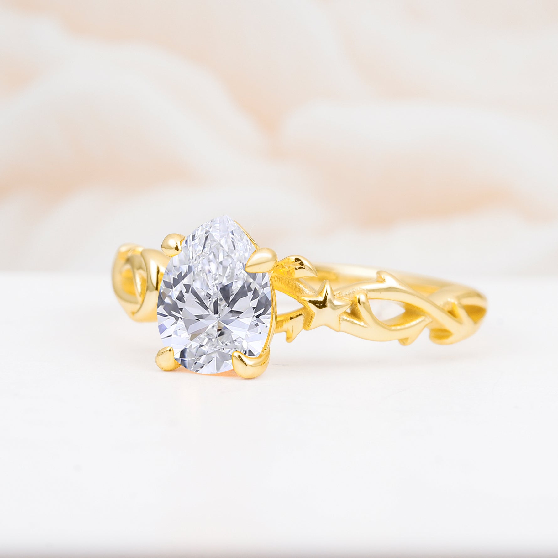SR17666 Lab Diamond Ring - White-Gold
