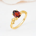 SR17666 Garnet Ring - Additional view