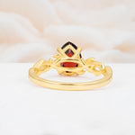 SR17666 Garnet Ring - Additional view