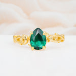 SR17666 Emerald Ring - Yellow-Gold