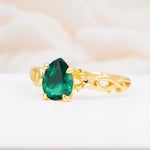 SR17666 Emerald Ring - White-Gold