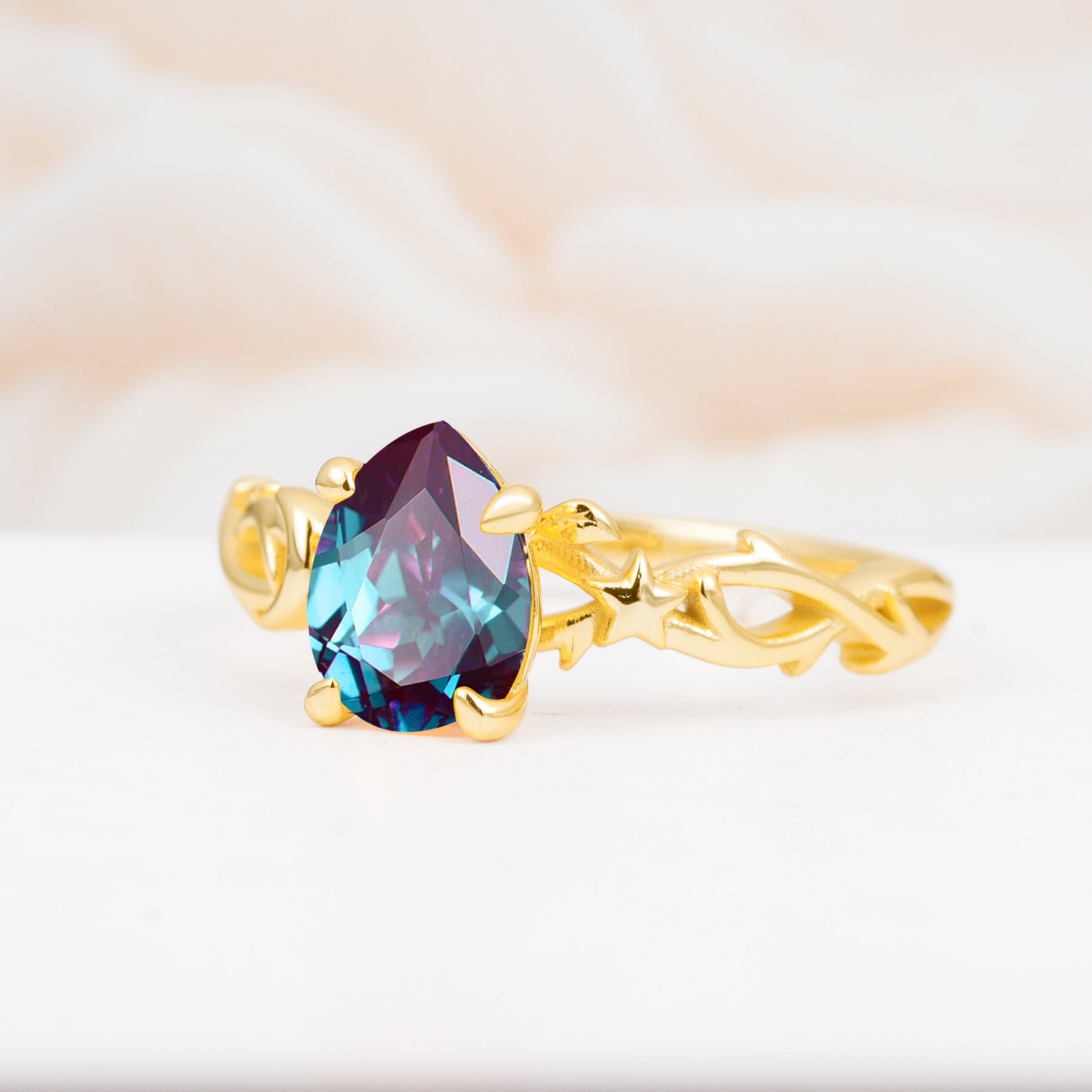 SR17666 Alexandrite Ring - White-Gold