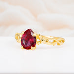 SR17666 Ruby Ring - White-Gold