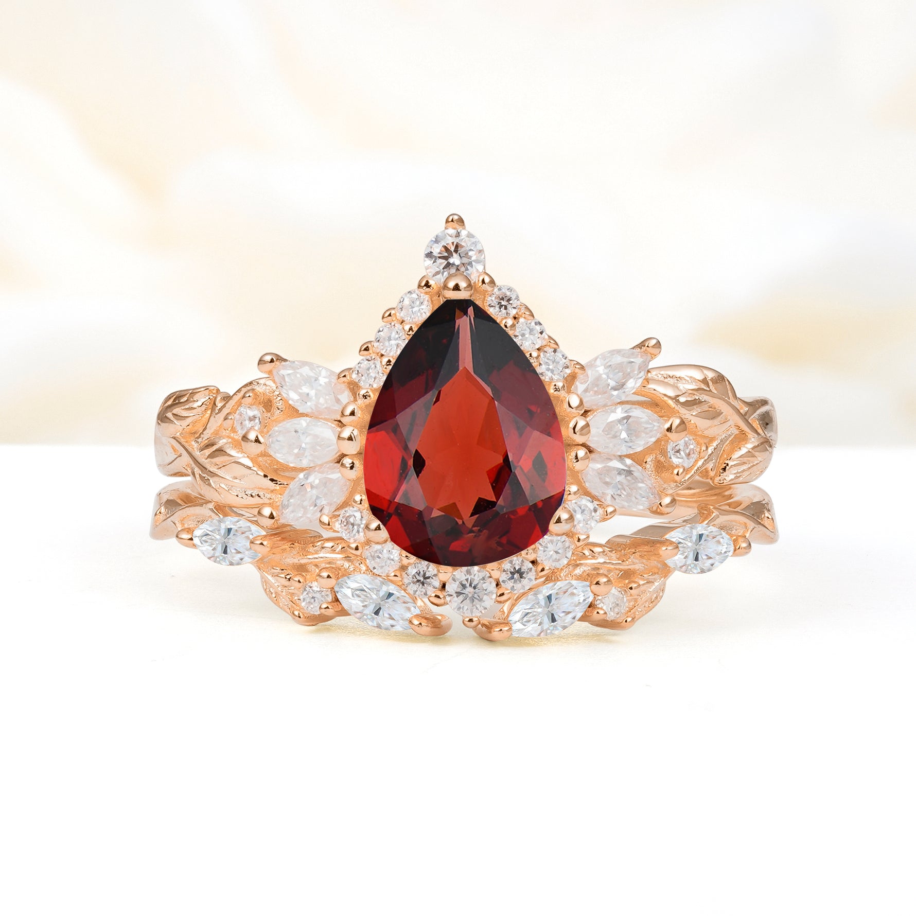 SR17675 Garnet Ring - Additional view