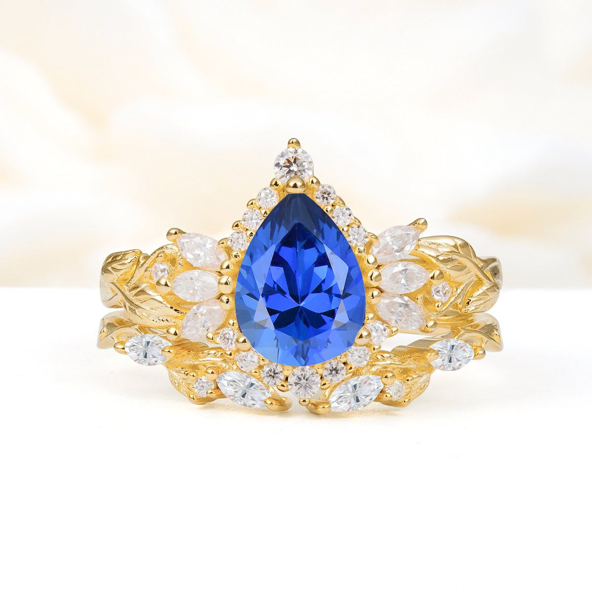 SR17675 Sapphire Ring - Yellow-Gold