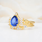 SR17675 Sapphire Ring - White-Gold