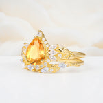 SR17675 Citrine Ring - White-Gold