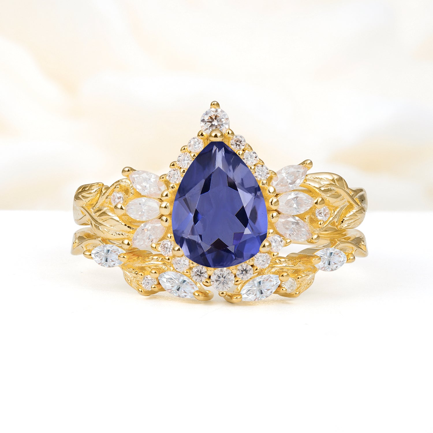 SR17675 Tanzanite Ring - Yellow-Gold