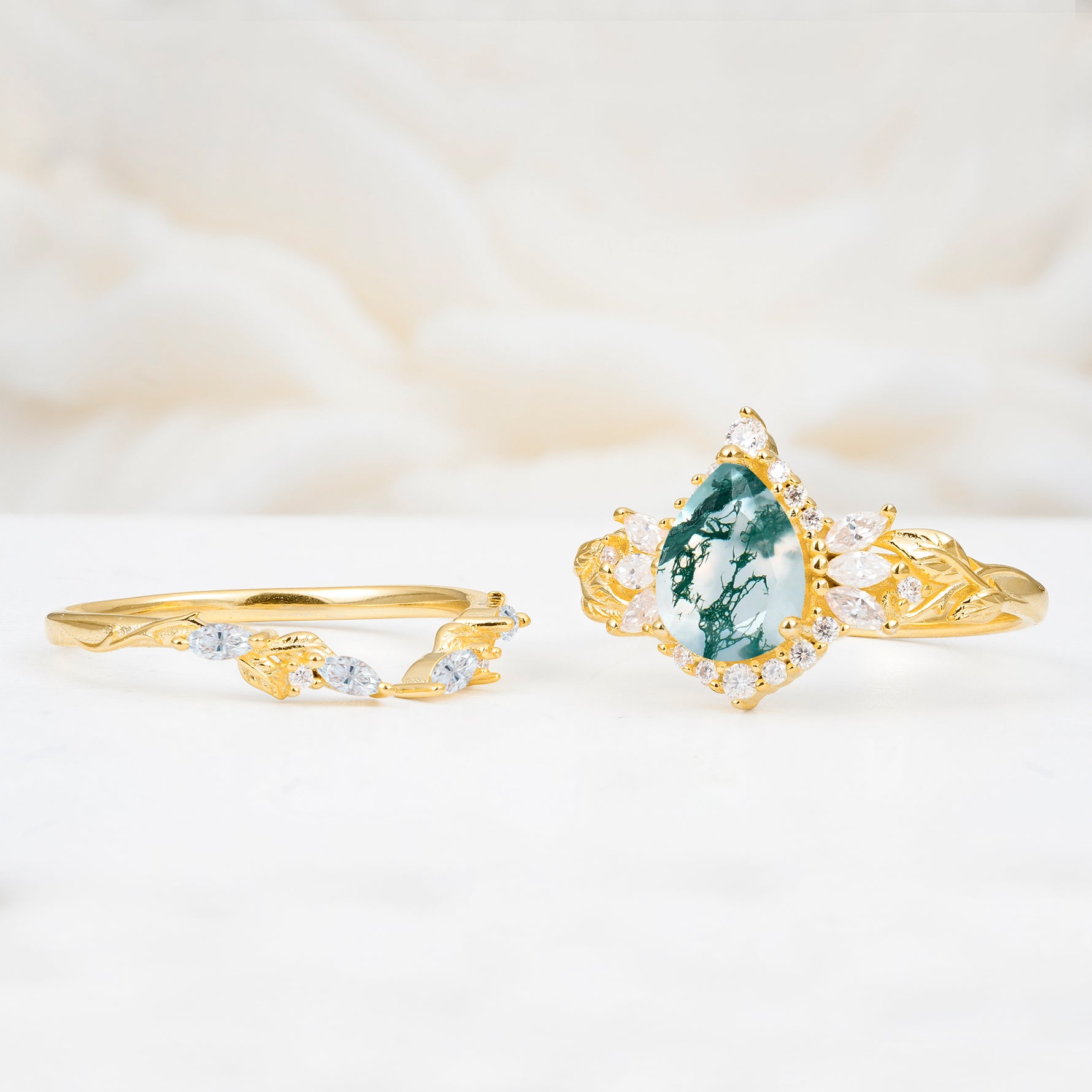 SR17675 Moss Agate Ring - Additional view