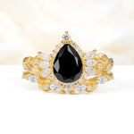SR17675 Black Onyx Ring - Yellow-Gold