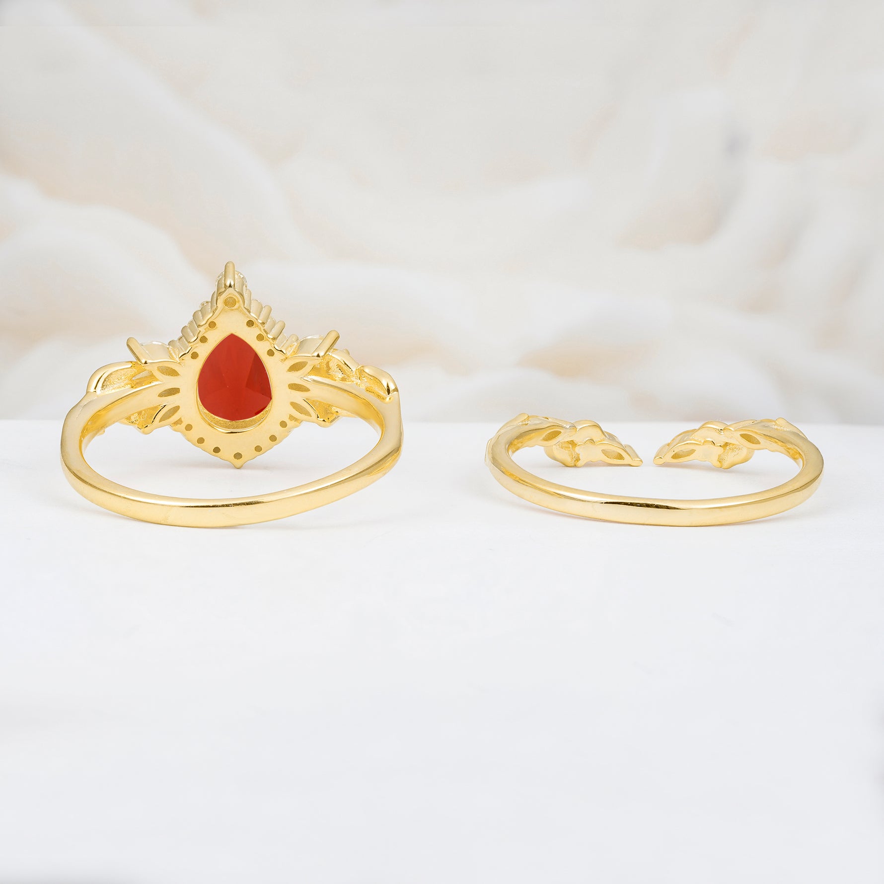 SR17675 Garnet Ring - Additional view