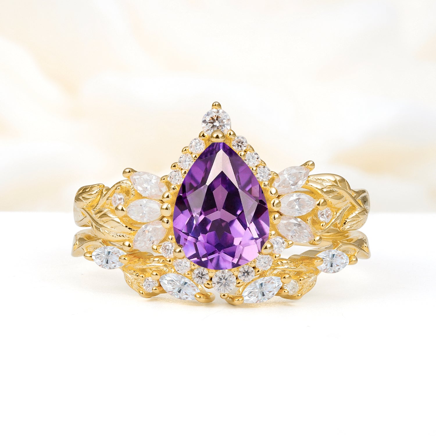 SR17675 Amethyst Ring - Yellow-Gold