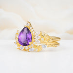 SR17675 Amethyst Ring - White-Gold