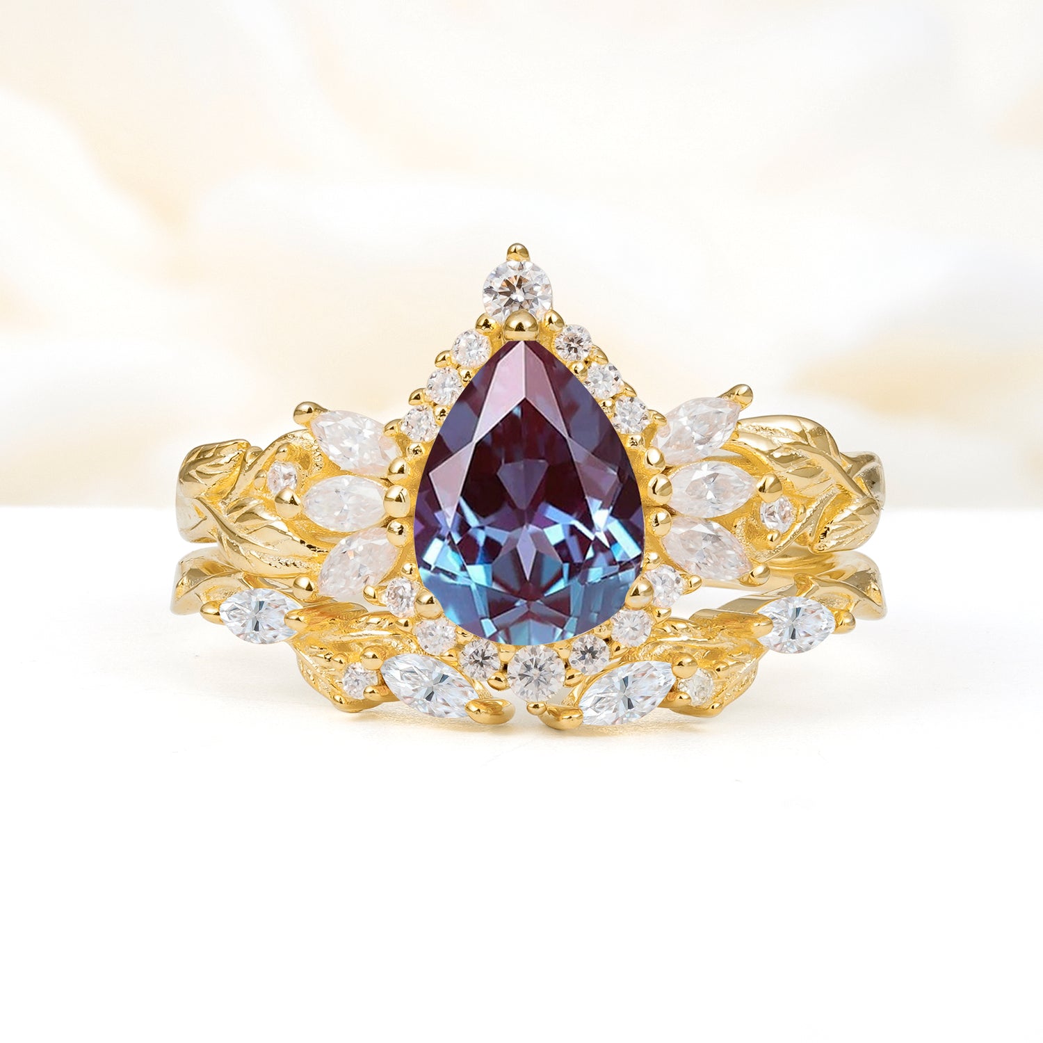 SR17675 Alexandrite Ring - Yellow-Gold