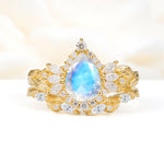 SR17675 Moonstone Ring - Yellow-Gold