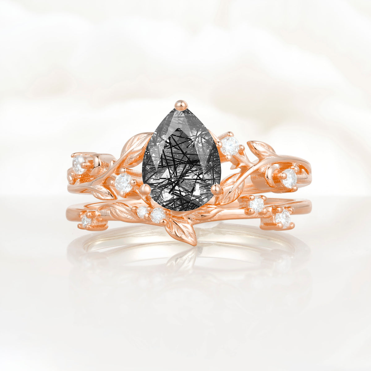 SR17677 Black Rutilated Quartz Ring - Additional view