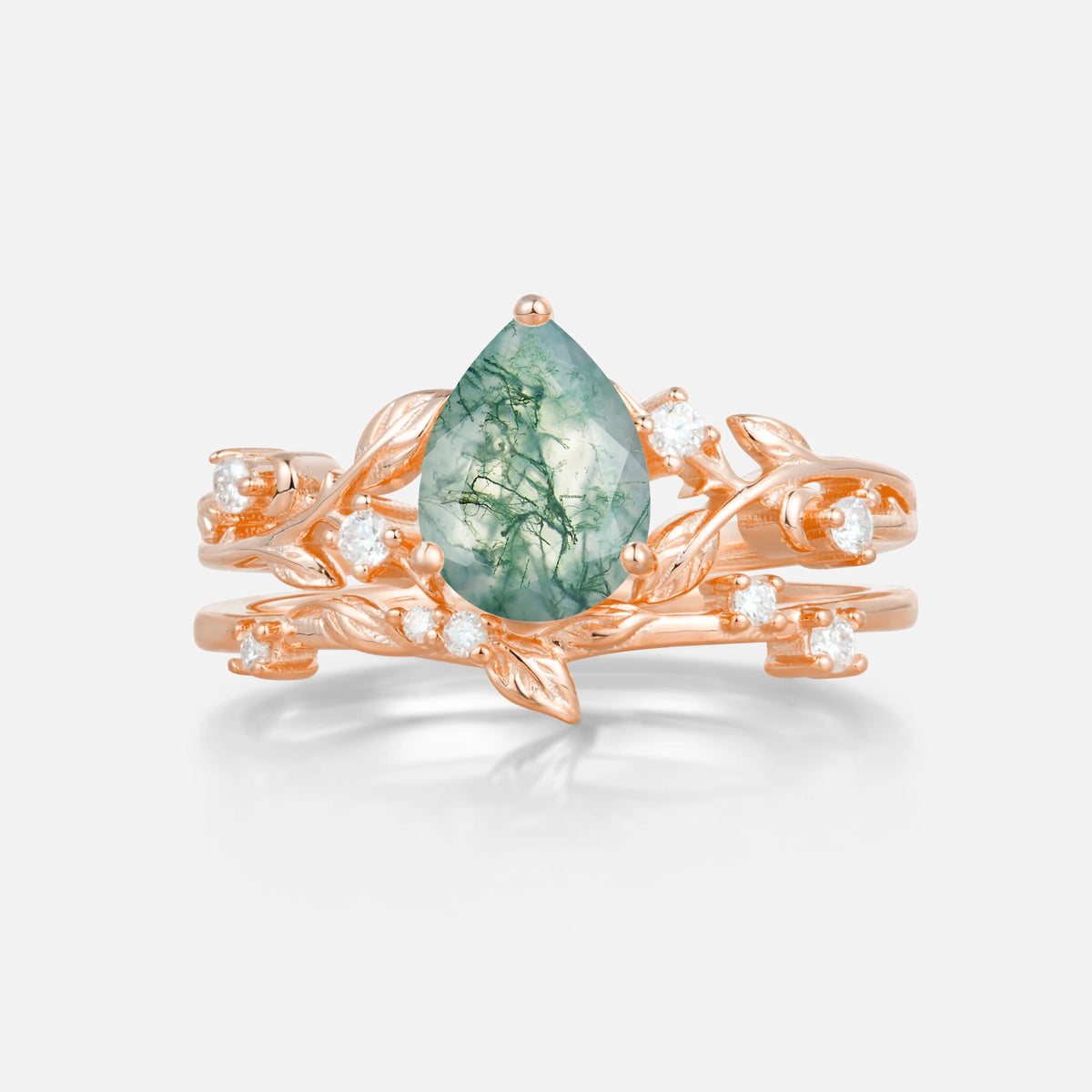 SR17677 Moss Agate Ring - Additional view