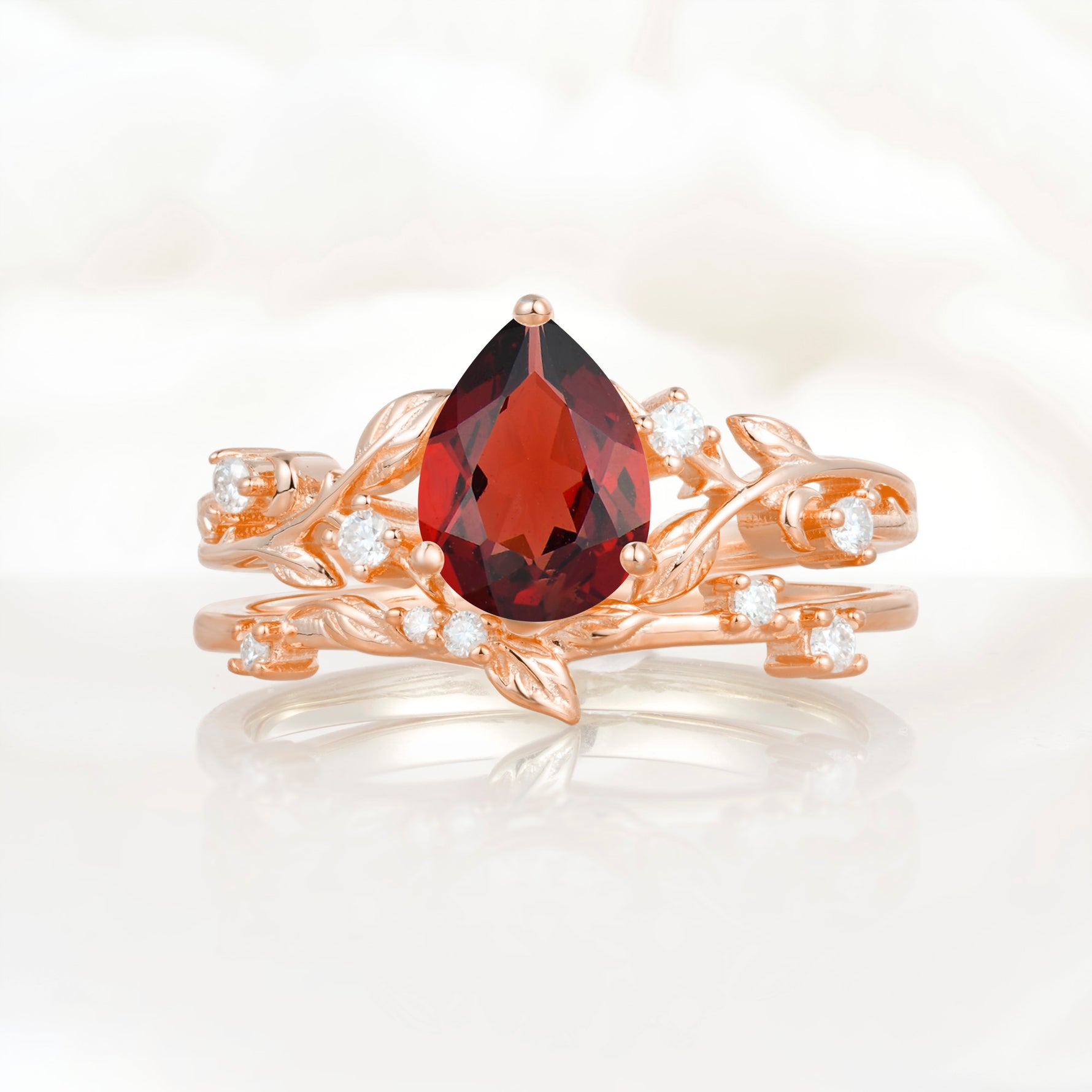 SR17677 Garnet Ring - Additional view