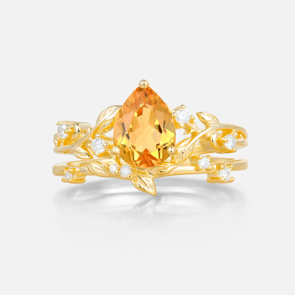 SR17677 Citrine Ring - Yellow-Gold