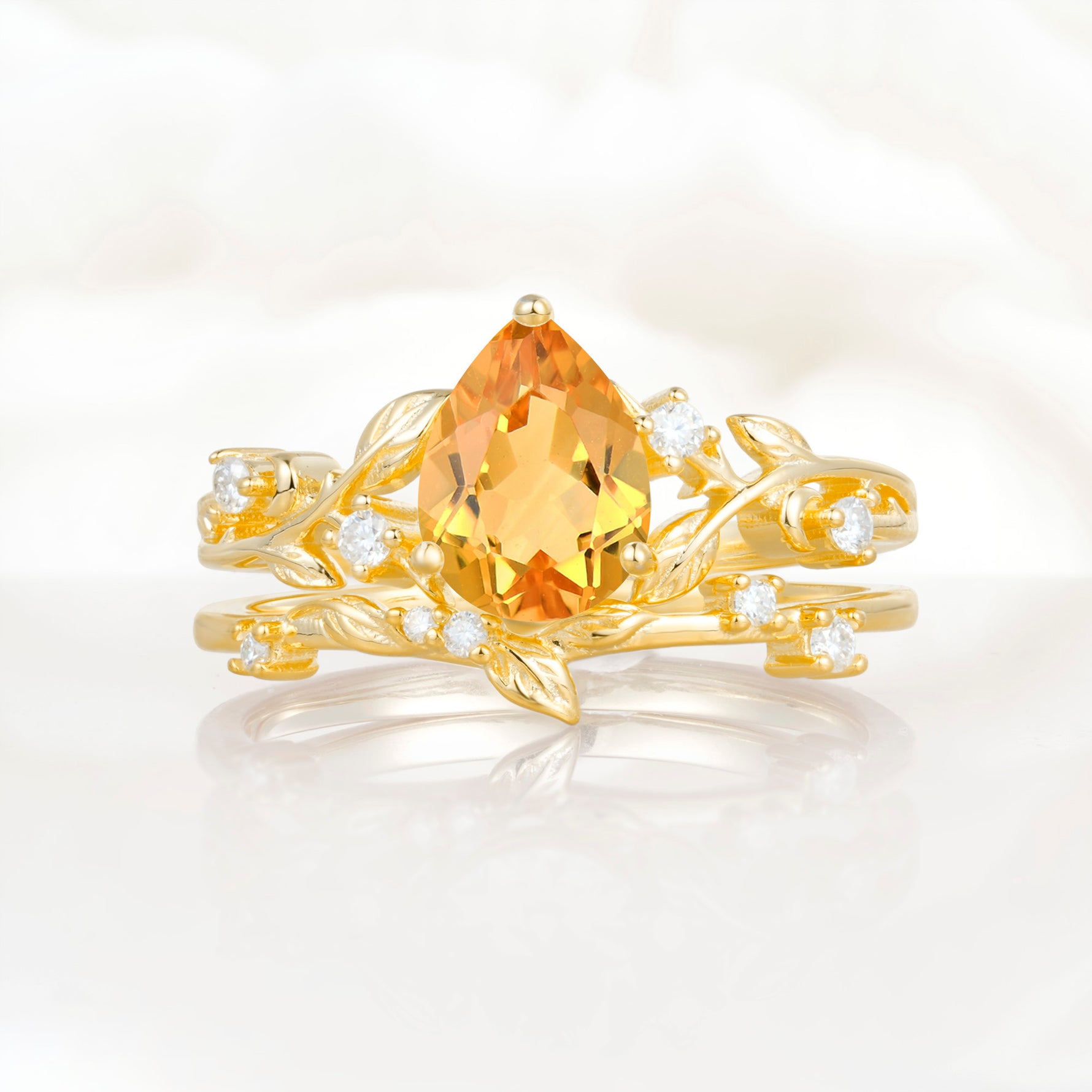 SR17677 Citrine Ring - Yellow-Gold