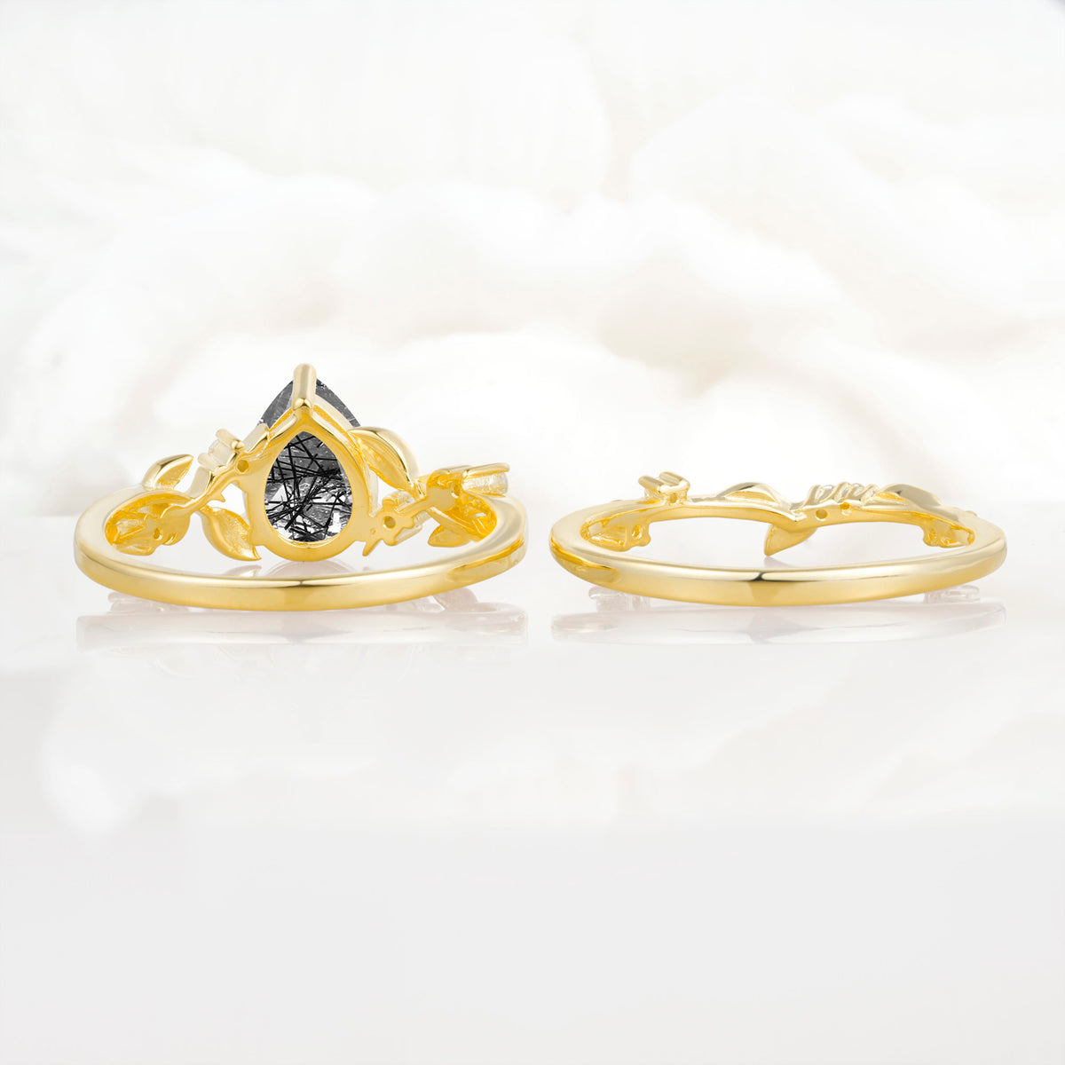 SR17677 Black Rutilated Quartz Ring - Additional view