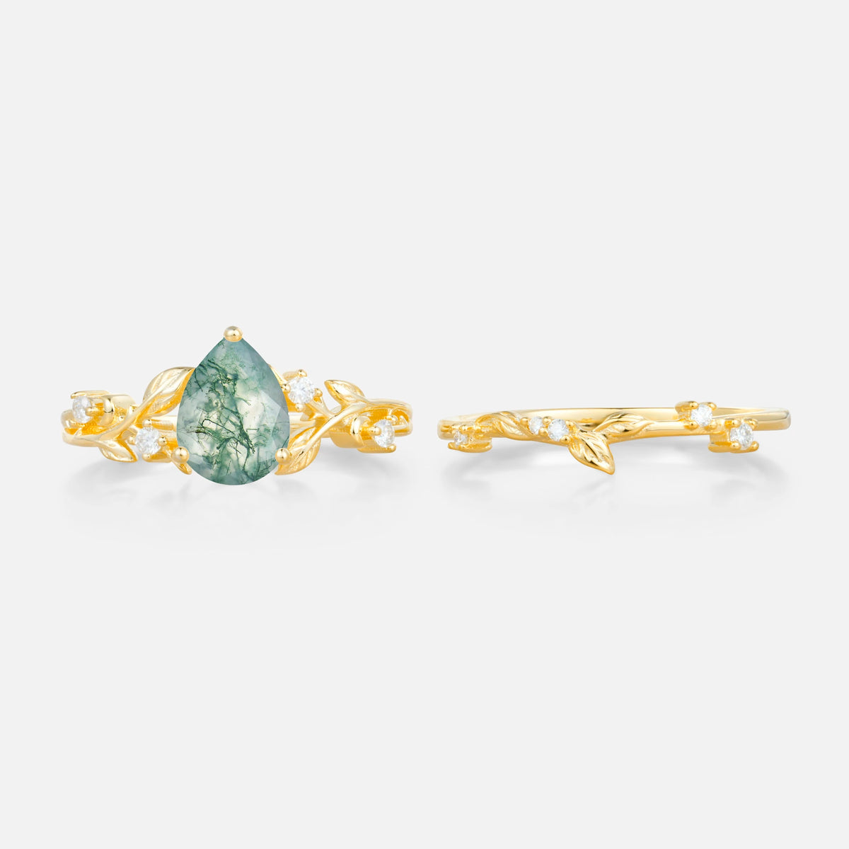 SR17677 Moss Agate Ring - Additional view