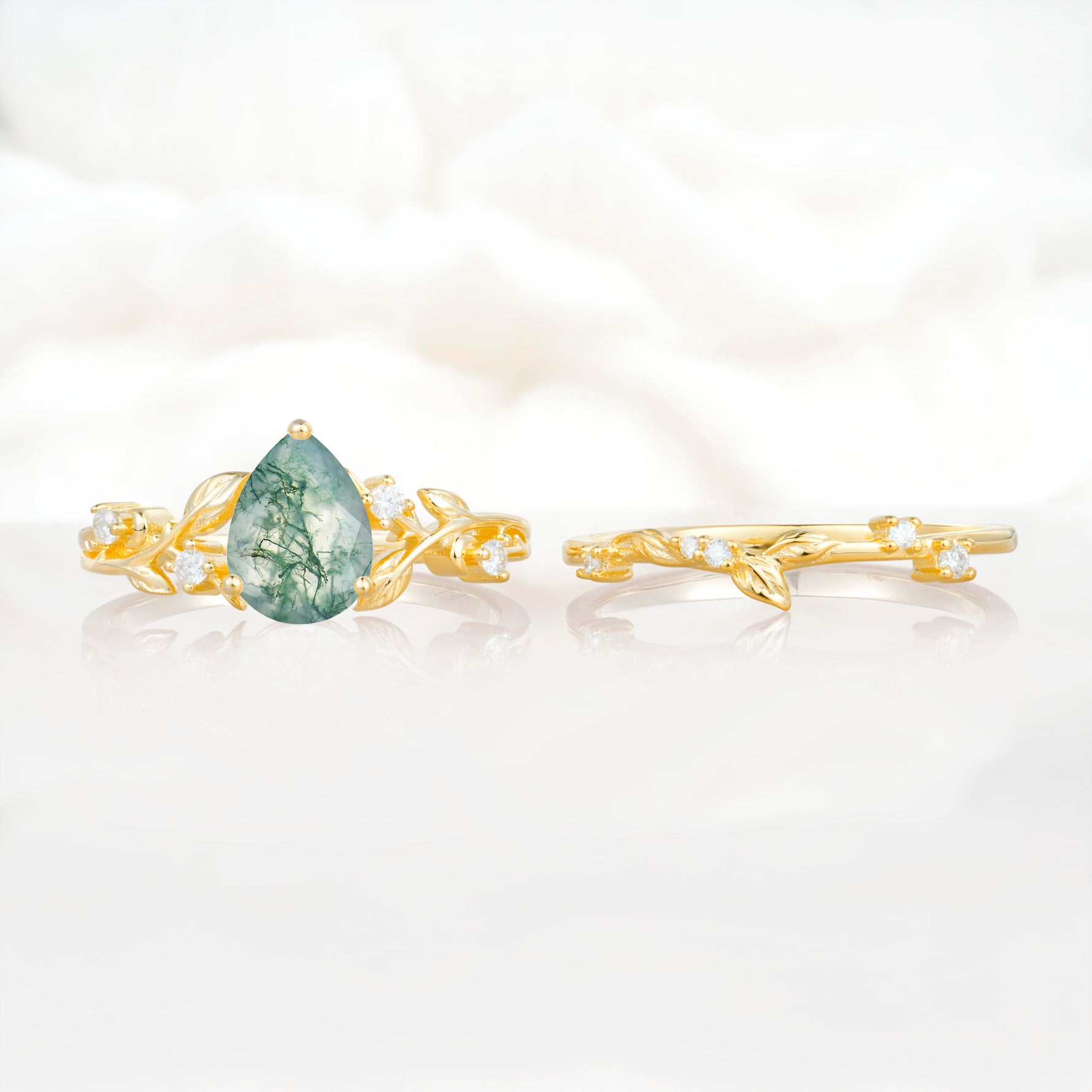 SR17677 Moss Agate Ring - Additional view
