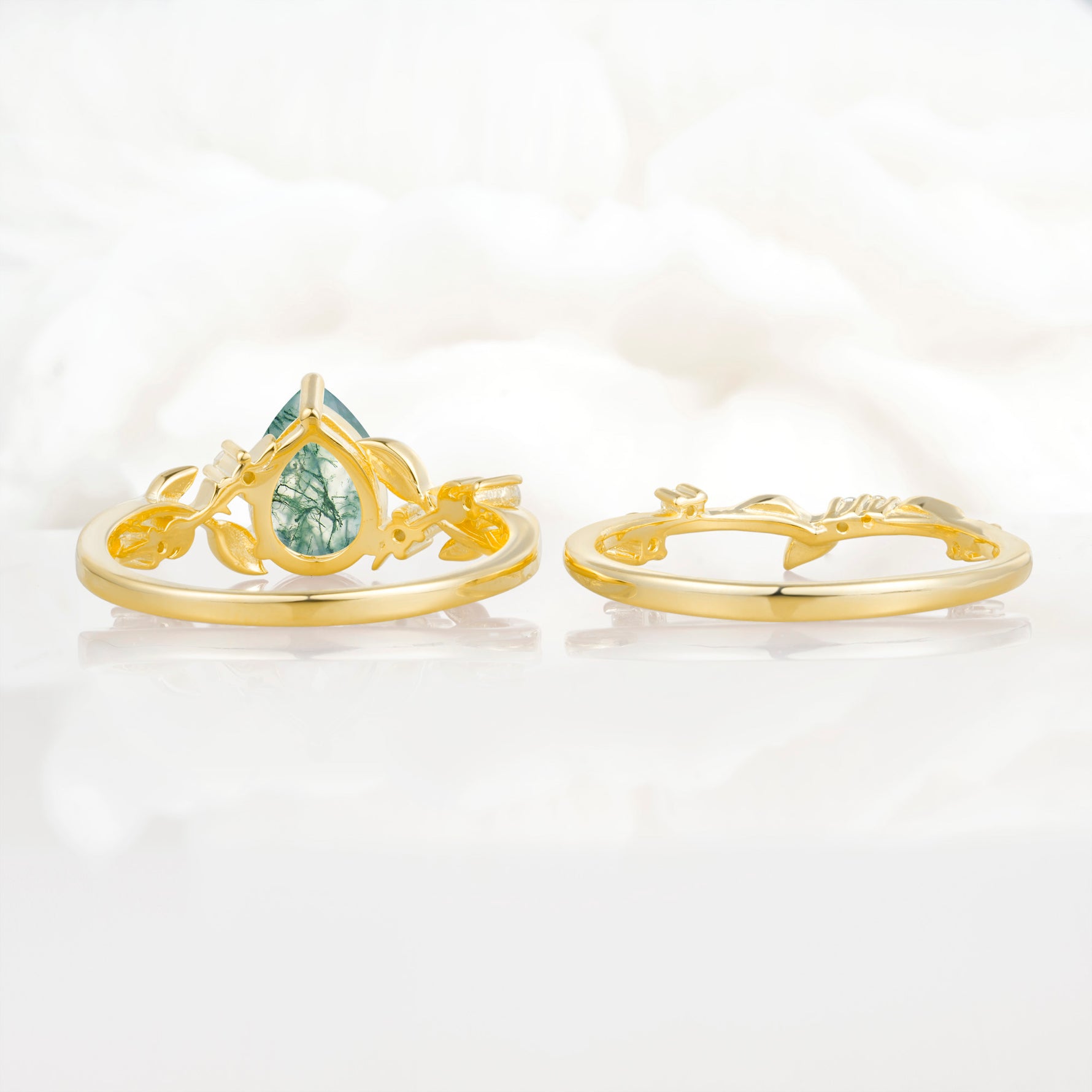 SR17677 Moss Agate Ring - Additional view