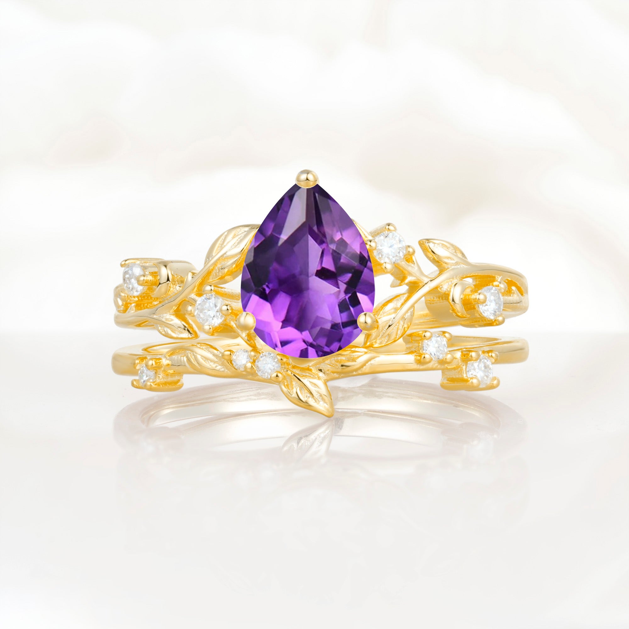SR17677 Amethyst Ring - Yellow-Gold