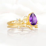 SR17677 Amethyst Ring - White-Gold