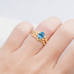 SR17677 Aquamarine Ring - Rose-Gold
