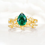 SR17677 Emerald Ring - Yellow-Gold