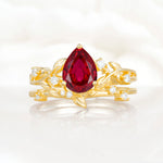 SR17677 Ruby Ring - Yellow-Gold