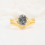 SR17683 Black Rutilated Quartz Ring - Additional view